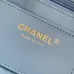 Chanel Women's Denim Shoulder Bag - Quilted Design, Gold-Tone CC Logo &amp; Chain Strap, Stylish Denim Flap Bag with Functional Pockets for Luxury Fashion #A56742