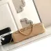 Chanel Women's Evening Bag - Beige Textured Fabric with Fringe Details, Gold-Tone CC Logo &amp; Chain Strap, Luxury Clutch for Elegant Occasions #A56743
