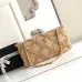 Chanel Women's Evening Bag - Beige Textured Fabric with Fringe Details, Gold-Tone CC Logo &amp; Chain Strap, Luxury Clutch for Elegant Occasions #A56743