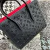Christian Louboutin Black & Red Studded Leather Handbag With Signature Motifs #A52422