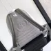 Dior Oblique Pattern Light Gray Backpack With Contrast Leather Trim For Stylish Functionality #A50078