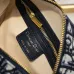 DIOR Blue Oblique Print Fabric Bag #A61246