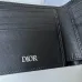 Dior Black Leather Wallet With Embossed Signature Pattern And Luxury Branding #A50111