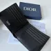 Dior Black Leather Wallet With Embossed Signature Pattern And Luxury Branding #A50111