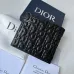 Dior Black Leather Wallet With Embossed Signature Pattern And Luxury Branding #A50111