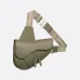 Dior Saddle Belt Bag in Olive Green Leather With Signature Strap Design  size:27×20×5cm #A54111