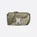 Dior Olive Green Oblique Pattern Crossbody Bag With Signature Lock Design  size:19×13×4cm #A54109