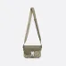 Dior Olive Green Oblique Pattern Crossbody Bag With Signature Lock Design size:23×17×6cm #A54106
