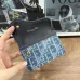Dior Mini Card Holders With Signature Oblique Pattern And Gold D - Charm #A50112