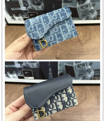 Dior Mini Card Holders With Signature Oblique Pattern And Gold D - Charm #A50112