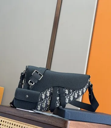 Dior 93939 Original Version 2025 Winter Collection Bag - Black Soft Grain Leather, Adjustable Strap (Size: 26x17x5cm) #A59473 Dior 93939 Original Version 2025 Winter Collection Bag - Black Soft Grain Leather, Adjustable Strap (Size: 26x17x5cm) #A59473