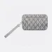 Dior Geometric Pattern Clutch Bags in Black and Gray for Sophisticated Accessorizing #A50083