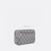 Dior Geometric Pattern Clutch Bags in Black and Gray for Sophisticated Accessorizing #A50083