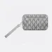 Dior Geometric Pattern Clutch Bags in Black and Gray for Sophisticated Accessorizing #A50083