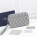 Dior Geometric Pattern Clutch Bags in Black and Gray for Sophisticated Accessorizing #A50083