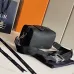 Sleek Black Dior Leather Crossbody Bag for Timeless Everyday Elegance  size:22×10×12cm #A54110