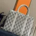 Elegant Grey Patterned Dior Briefcase for Sophisticated Business and Travel size:35×27×6cm #A54112