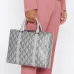 Elegant Grey Patterned Dior Briefcase for Sophisticated Business and Travel size:35×27×6cm #A54112