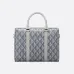 Elegant Grey Patterned Dior Briefcase for Sophisticated Business and Travel size:35×27×6cm #A54112