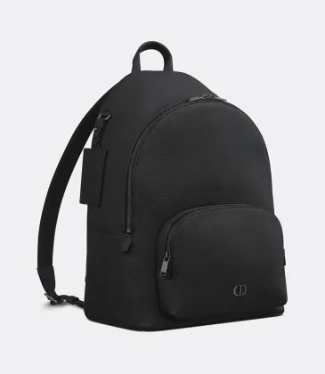 Dior CD Icon Black Leather Backpack 2025 Winter New Collection (11CBA233ICO) - 31x40x19cm #A59981