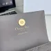 Dior Caro Glycine Wallet S4206 Grey 11x2.5x7.5cm #A62935