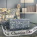 Dior Lady D - Lite Bag With Blue Toile De Jouy Print And Branded Strap size:24×20×11cm #A53708
