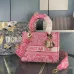Dior Lady D - Lite Bag With Blue Toile De Jouy Print And Branded Strap size:24×20×11cm #A53708