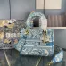 Dior Lady D - Lite Bag With Blue Toile De Jouy Print And Branded Strap size:24×20×11cm #A53708