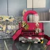 Dior Lady D - Lite Bag With Vibrant Pink And Artistic Embellishments size:24×20×11cm #A53709