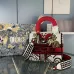 Dior Lady D - Lite Bag With Artistic Pattern And Contrast Red Accents size:24×20×11cm #A53710