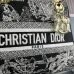 Dior Lady D - Lite Bag With Artistic Pattern And Contrast Red Accents size:24×20×11cm #A53710