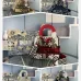 Dior Lady D - Lite Bag With Artistic Pattern And Contrast Red Accents size:24×20×11cm #A53710