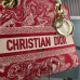 Dior Lady D - Lite Bag With Floral Embroidery And Branded Strap size:24×20×11cm #A53711