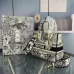 Dior Lady D - Lite Bag With Floral Embroidery And Branded Strap size:24×20×11cm #A53711