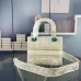 Dior Lady D - Lite Bag With Intricate Pattern And Branded Accents size:24×20×11cm #A53712