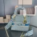 Dior Lady D - Lite Bag With Houndstooth Print And Branded Strap size:24×20×11cm #A53713