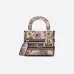 Dior Lady D - Lite Bag With Floral Jacquard And Branded Strap size:17×15×7cm #A53705