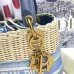 Dior Wicker Handbags With Branded Straps In Varied Colorways size:24×20×11cm #A53707