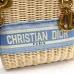 Dior Wicker Handbags With Branded Straps In Varied Colorways size:24×20×11cm #A53707