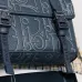 Dior Hit The Road Leather Messenger Bag With Signature Monogram Embossing size:24×18×8cm #A53669