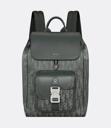 Dior Hit the Road Backpack with Flap – Anthracite Gray Oblique Jacquard & Grained Calfskin #A59161 Dior Hit the Road Backpack with Flap – Anthracite Gray Oblique Jacquard & Grained Calfskin #A59161