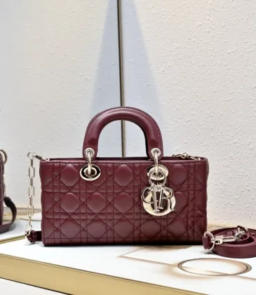 Dior Lady D-Joy Handbag Wine #A57295 Dior Lady D-Joy Handbag Wine #A57295
