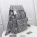 Dior Gray Patterned Backpack With Functional Pockets And Adjustable Straps size:43×51×20cm #A54103