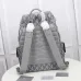 Dior Gray Patterned Backpack With Functional Pockets And Adjustable Straps size:43×51×20cm #A54103