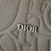 Dior Men's Grey Embossed Leather Backpack with Signature Hardware - Luxury Fashion for Urban &amp; Travel Essentials A205 #A57316
