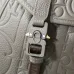 Dior Men's Grey Embossed Leather Backpack with Signature Hardware - Luxury Fashion for Urban &amp; Travel Essentials A205 #A57316