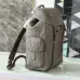 Dior Men's Grey Embossed Leather Backpack with Signature Hardware - Luxury Fashion for Urban &amp; Travel Essentials A205 #A57316