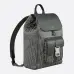 Dior Men's Grey Oblique Canvas &amp; Grained Leather Backpack - Stylish Luxury for Daily &amp; Travel Use H870 #A57315
