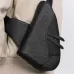 Dior Embossed Pattern Saddle Bags In Black And Gray For Sophisticated Accessorizing #A50069