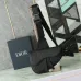 Dior Embossed Pattern Saddle Bags In Black And Gray For Sophisticated Accessorizing #A50069